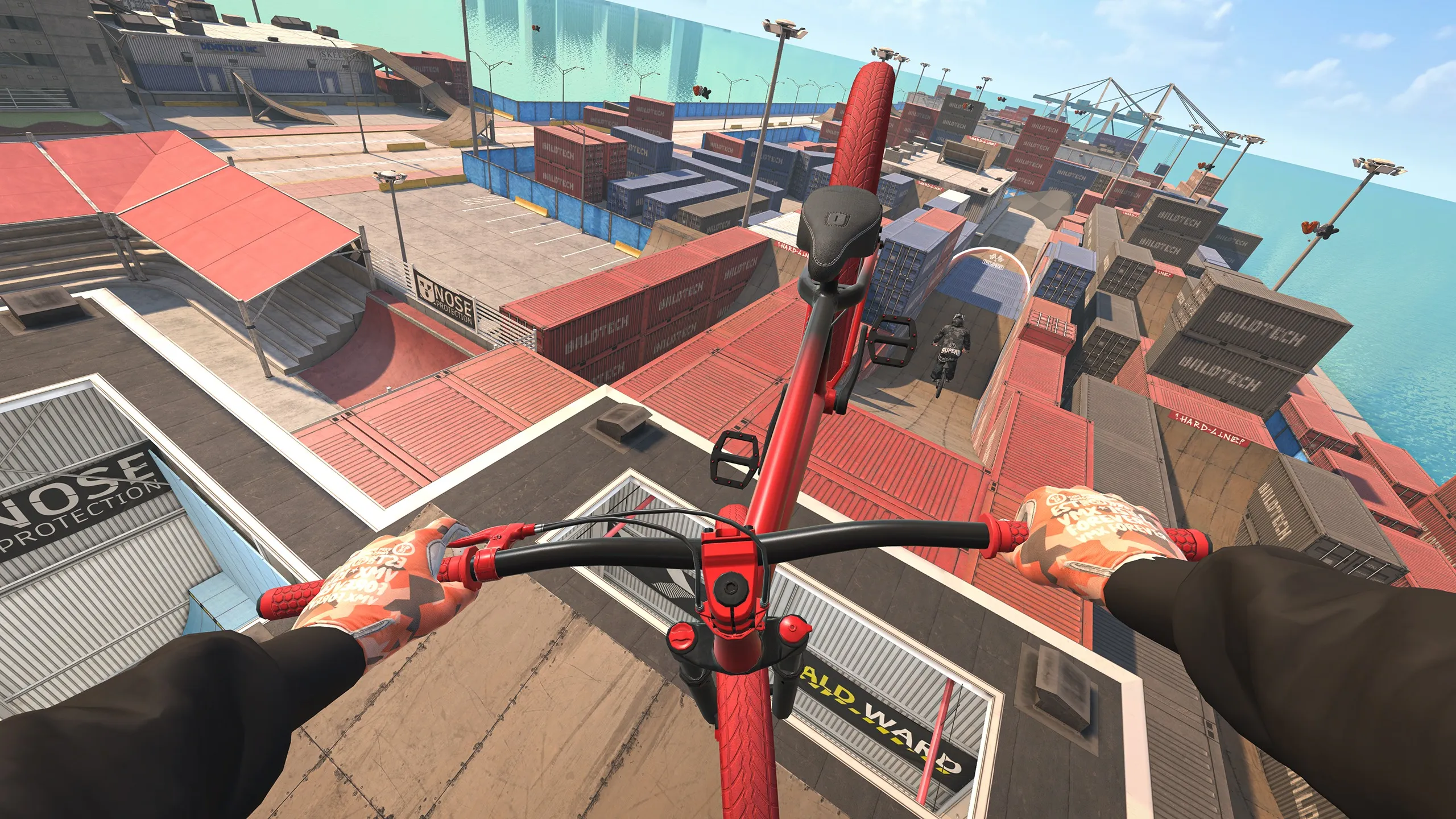 Bicicleta personalizada con pintura en aerosol dentro del taller virtual